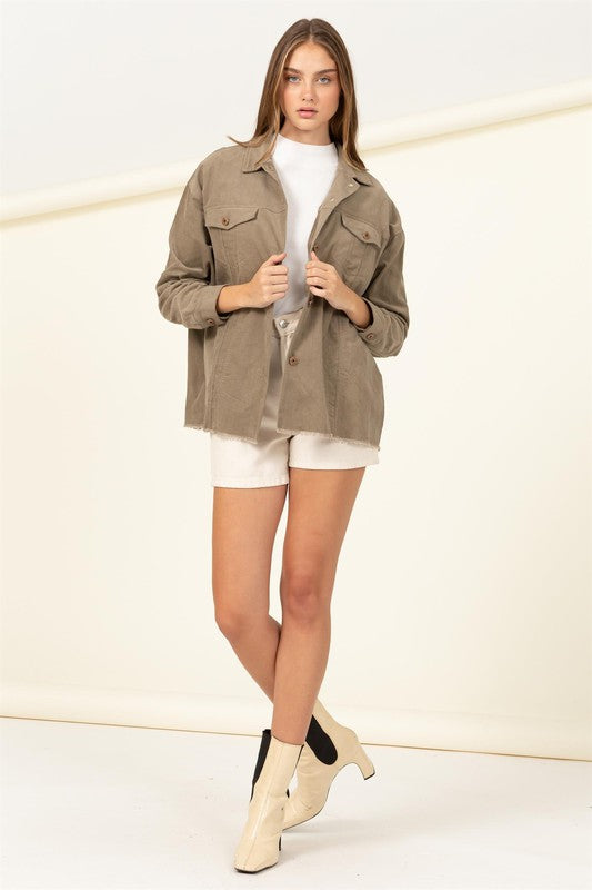 Aspen Corduroy Jacket (Olive)